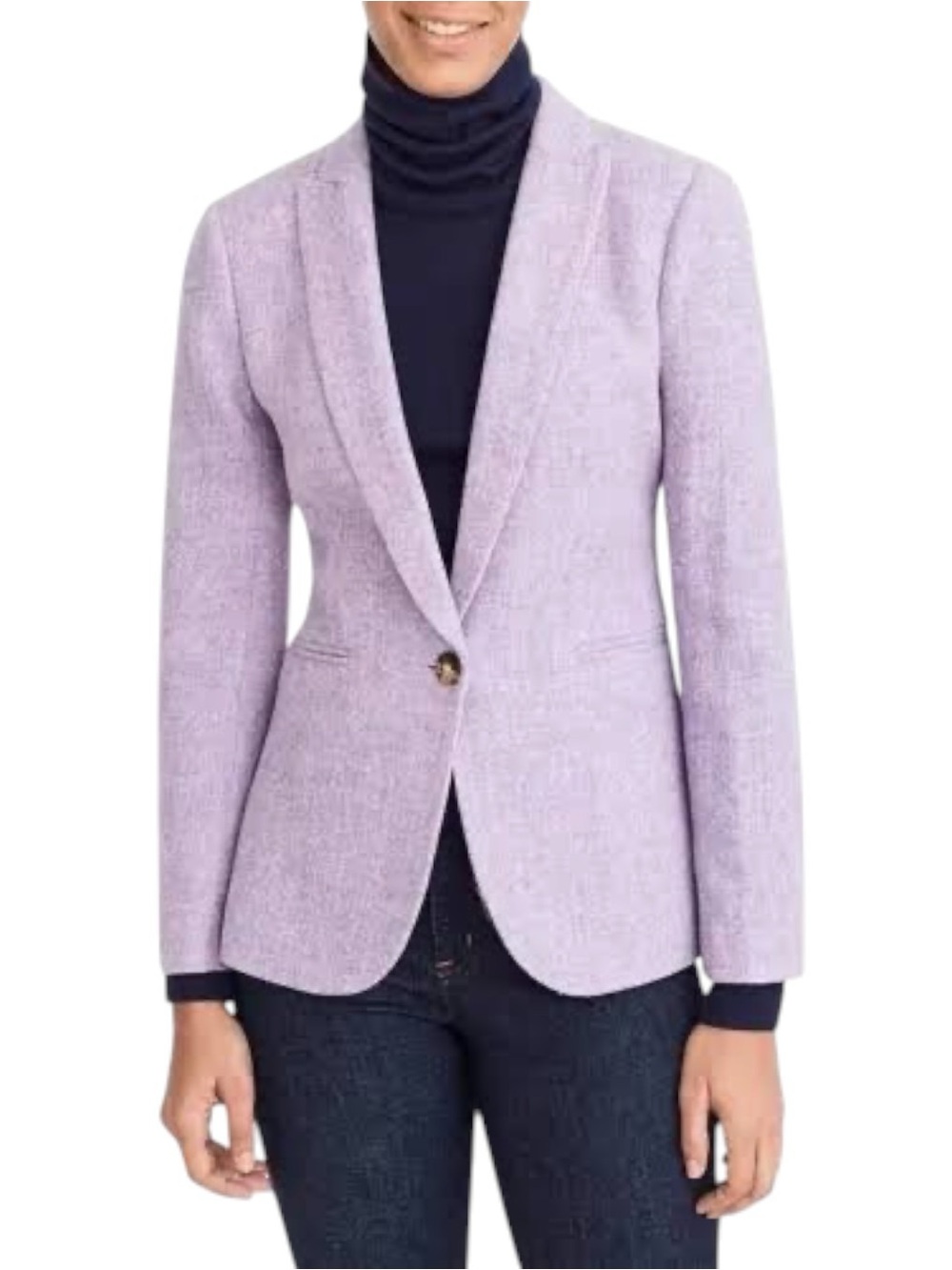 LN J. Crew Parke Lavender Wool Blazer - 2 P